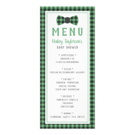 Kleine Mann-Menükarte, Babydusche Werbekarte