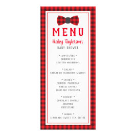 Kleine Mann-Menükarte, Babydusche Werbekarte