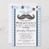 Kleine Mann-Schnurrbart-Babyparty-Einladung Einladung (Vorderseite)