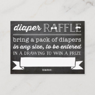 Kleine-Mann-Schnurrbart-Wandtafel-Windel-Raffle-Ka Begleitkarte