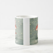 Kleine Märchen, auf Pilzen gekrönt und glühend Kaffeetasse (Mittel)