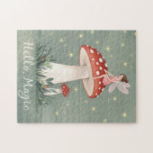 Kleine Märchen, auf Pilzen gekrönt und glühend Puzzle (Horizontal)