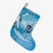 Kleine Märchen, die auf dem Mond tanzen Kleiner Weihnachtsstrumpf (Vorderansicht (hängend))