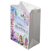 kleine Märchengeburt Mittlere Geschenktasche Geschenktüte (Vorderseite Schrägansicht)