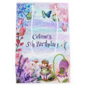 kleine Märchengeburt Mittlere Geschenktasche Geschenktüte (Rückseite)