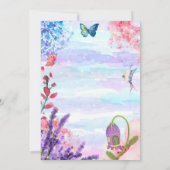 kleine Märchengeburtseinladung Einladung (Rückseite)