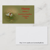 Kleine Marienkäfer-Visitenkarte Visitenkarte (Vorne/Hinten)