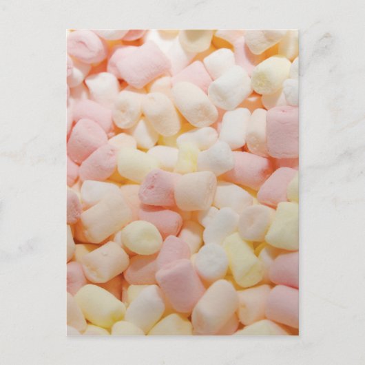 Kleine Marshmallows Postkarte (Vorderseite)