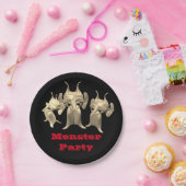 Kleine Marsianer, personalisiert für Kinder. Pappteller (Party)