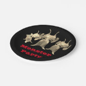 Kleine Marsianer, personalisiert für Kinder. Pappteller (Schrägansicht)