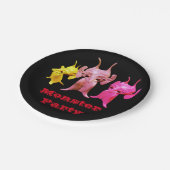 Kleine Marsianer, personalisiert für Kinder. Pappteller (Schrägansicht)