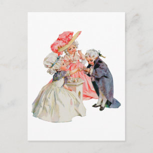 Kleine Martha Washingtons Teeparty Postkarte