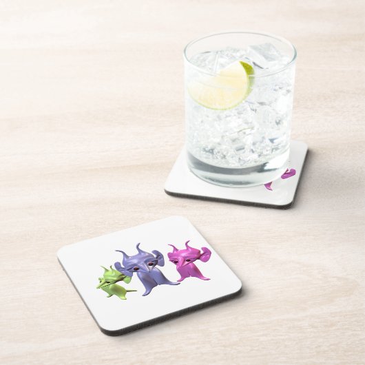 Kleine Martians Getränkeuntersetzer (Rechte Seite)