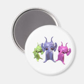 Kleine Martians Magnet (Vorderseite/Rückseite)