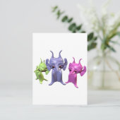 Kleine Martians Postkarte (Stehend Vorderseite)