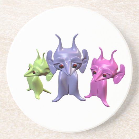 Kleine Martians Untersetzer (Vorne)