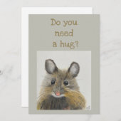 Kleine Maus - Brauchen Sie eine Umarmung? Einladung (Vorne/Hinten)