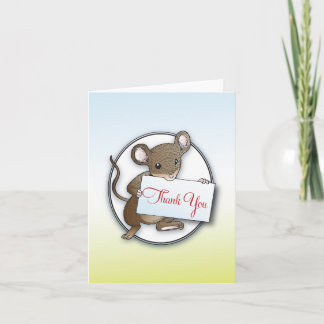Kleine Maus danken Ihnen zu kardieren Dankeskarte