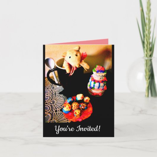 Kleine Maus Einladung (Vorderseite)