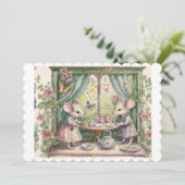 Kleine Maus. Feiertagskarte (Stehend Vorderseite)