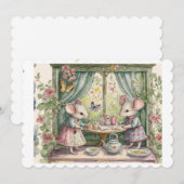 Kleine Maus. Feiertagskarte (Vorne/Hinten)