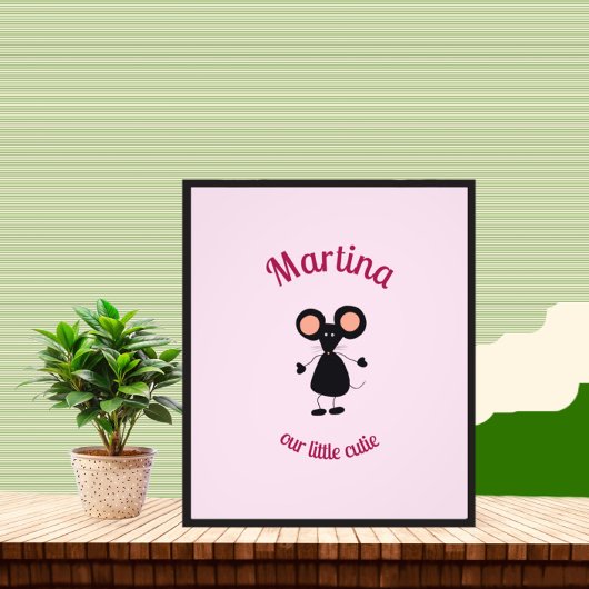 Kleine Maus Fotodruck