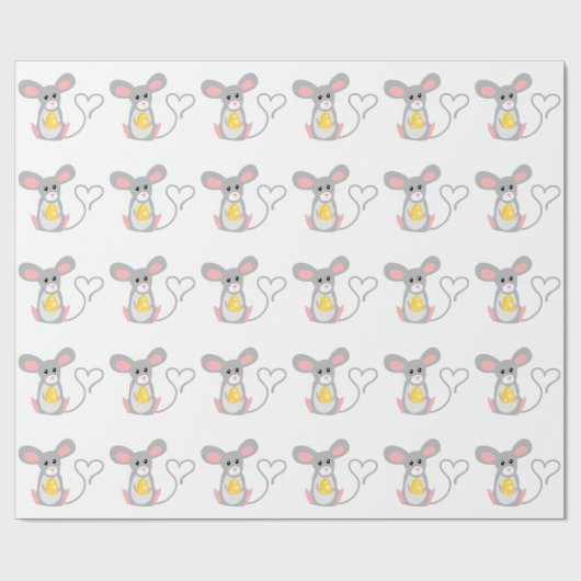 Kleine Maus Geschenkpapier (Flach)
