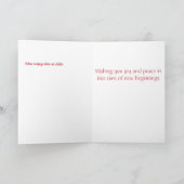 Kleine Maus in einem Osterhut Feiertagskarte (Innenseite)