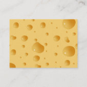 Kleine Maus in Käsebüchern für Babytickets Begleitkarte (Rückseite)