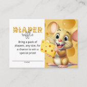 Kleine Maus in Käsediaper Gewinnschein Begleitkarte (Vorderseite)