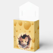 Kleine Maus in Käsedusche Geschenkschachtel (Geöffnet)