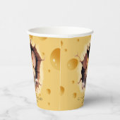 Kleine Maus in Käsedusche Pappbecher (Rechts)