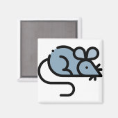 Kleine Maus Magnet (Vorderseite/Rückseite)