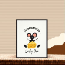 Kleine Maus mit Käse