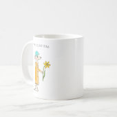 Kleine Maus mit Narzisse Kaffeetasse (Vorderseite Links)