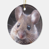 Kleine Maus-Ornament Keramik Ornament (Links)