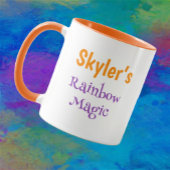 Kleine Maus-Regenbogen Santa Tasse