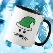 Kleine Maus Santa Elf individuell einstellbar Tasse