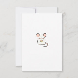 Kleine Maus, süße Maus-Themendesign Dankeskarte