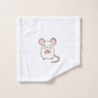 Kleine Maus, süße Maus-Themendesign Waschlappen