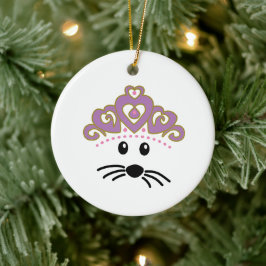 Kleine Maus Weihnachten individuell einstellbar Keramik Ornament
