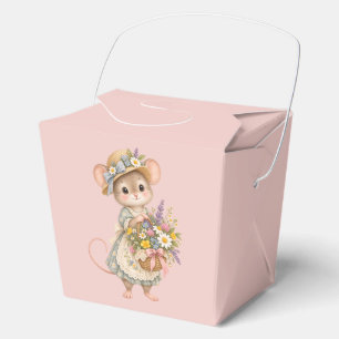 Kleine Maus Wildblumenkorb Geschenkschachtel