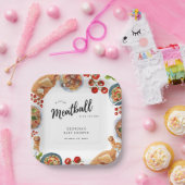 Kleine Meatball Italienische Food Baby Dusche Pappteller (Party)