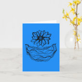 Kleine Medizin-Zeichn- und Gesichtskarte  Karte (Gelbe Blume)