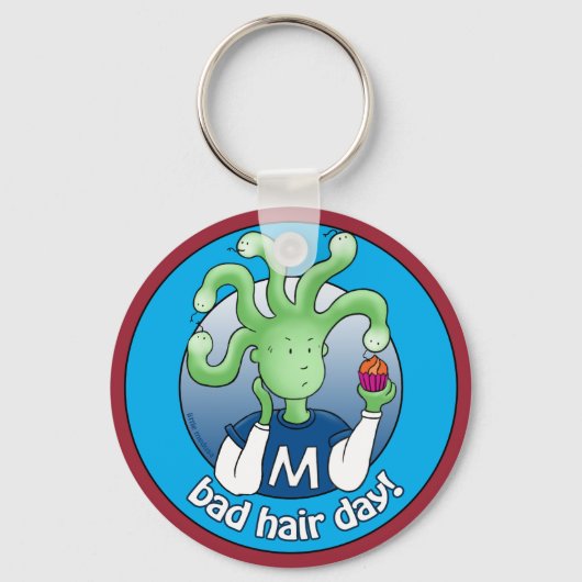 Kleine Medusa. Bad Hair Day! Schlüsselanhänger (Vorderseite)
