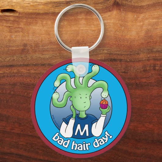 Kleine Medusa. Bad Hair Day! Schlüsselanhänger (Vorderseite)