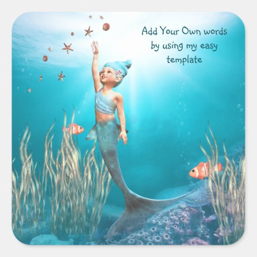 kleine Meerjungfrau 1 Aufkleber (Vorderseite)