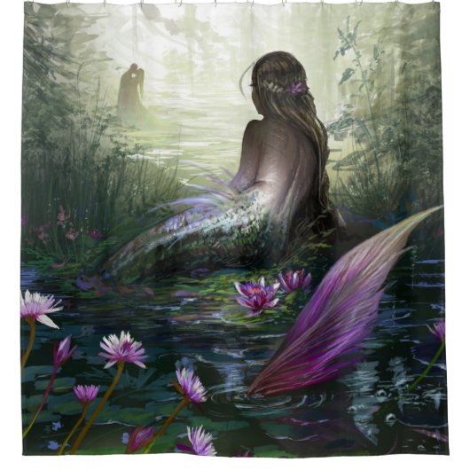 kleine Meerjungfrau Duschvorhang (Vorderseite)