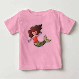 Kleine Meerjungfrau für Kinder Baby T-shirt