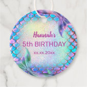 kleine Meerjungfrau Geburtstag Geschenkanhänger (Vorderseite)